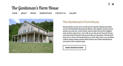 Desktop Screenshot of gentlemansfarmhouse.com