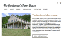 Tablet Screenshot of gentlemansfarmhouse.com